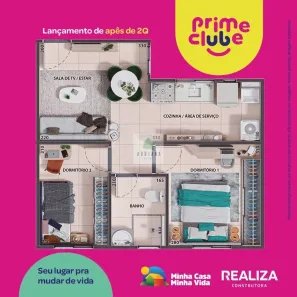 Apartamento com 2 Quartos à venda, 40m² no Calixtolândia 2ª Etapa, Anápolis