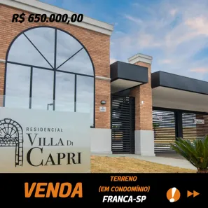 Lote/Terreno à venda, 360m² no Villaggio Di Firenze, Franca