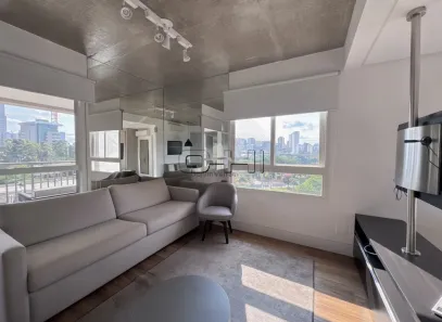 Apartamento com 1 Quarto para alugar, 63m² no Cidade Monções, São Paulo