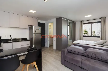 Apartamento com 1 Quarto para alugar, 33m² no Centro, Curitiba