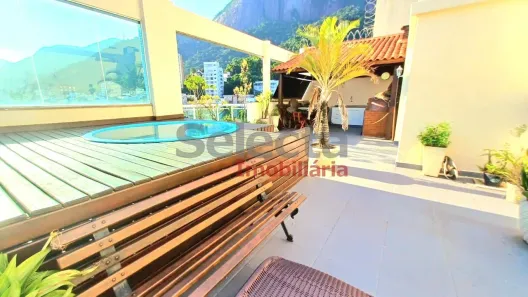 Cobertura com 2 Quartos para alugar, 180m² no Humaitá, Rio de Janeiro