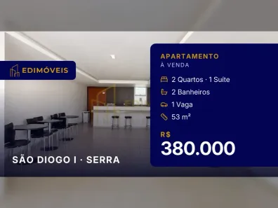 Apartamento com 2 Quartos à venda, 53m² no São Diogo I, Serra