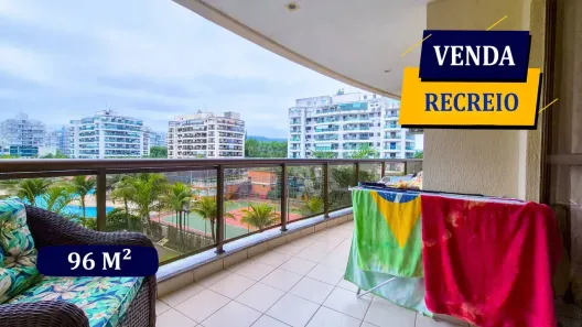 Apartamento com 3 Quartos à venda, 96m² no Recreio dos Bandeirantes, Rio de Janeiro
