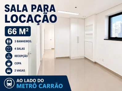 Sala Comercial para alugar, 66m² no Vila Gomes Cardim, São Paulo