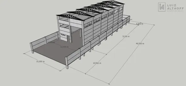 Galpão/Depósito/Armazém à venda, 650m² no Sertão do Maruim, São José