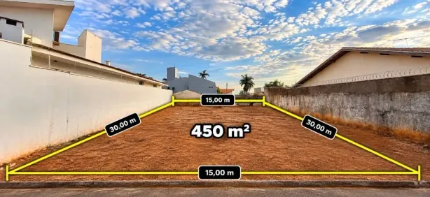 Lote/Terreno à venda, 450m² no Jardim Aclimação, São José do Rio Preto