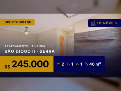 Apartamento com 2 Quartos à venda, 46m² no São Diogo II, Serra