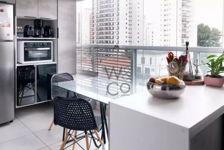 Apartamento com 1 Quarto para venda ou aluguel, 36m² no Brooklin Paulista, São Paulo