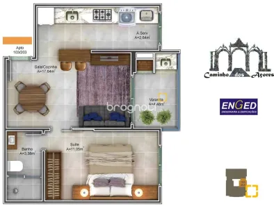Apartamento com 1 Quarto à venda, 45m² no Pântano do Sul, Florianópolis