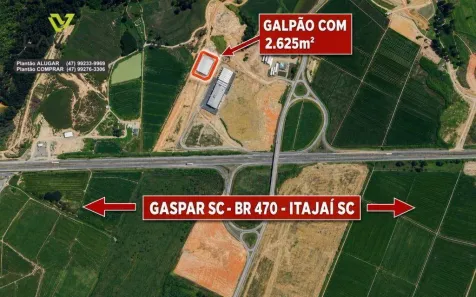 Galpão/Depósito/Armazém para alugar, 2625m² no Margem Esquerda, Ilhota