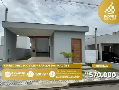 Casa com 3 Quartos à venda, 120m² no Parque das Nações, Parnamirim