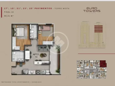 Apartamento com 2 Quartos à venda, 67m² no Park Lozandes, Goiânia