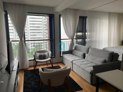 Apartamento com 1 Quarto para alugar, 51m² no Indianópolis, São Paulo