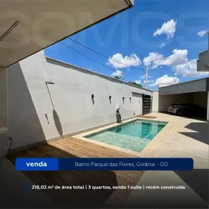 Casa com 3 Quartos à venda, 218m² no Parque das Flores, Goiânia
