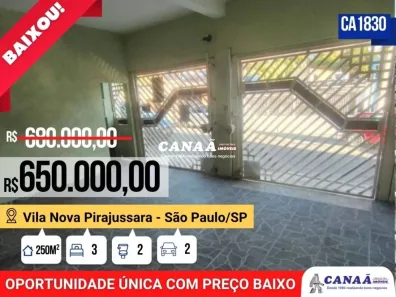 Casa com 3 Quartos à venda, 250m² no Vila Nova Pirajussara, São Paulo