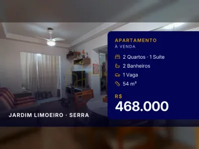 Apartamento com 2 Quartos à venda, 54m² no Jardim Limoeiro, Serra