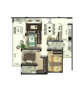 Apartamento com 3 Quartos à venda, 91m² no Parque Campolim, Sorocaba