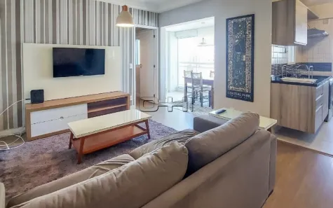 Apartamento com 1 Quarto para alugar, 52m² no Cidade Monções, São Paulo