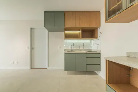 Apartamento com 1 Quarto para alugar, 35m² no Cidade Monções, São Paulo