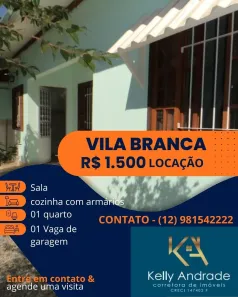 Casa com 1 Quarto para alugar, 60m² no Loteamento Villa Branca, Jacareí