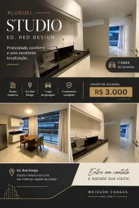Apartamento para alugar, 34m² no Barro Vermelho, Vitória