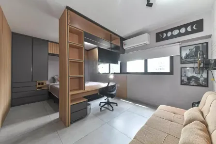 Apartamento com 1 Quarto à venda, 29m² no Cidade Monções, São Paulo