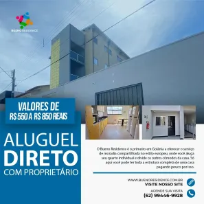 Kitnet com 1 Quarto para alugar, 20m² no Setor Sol Nascente, Goiânia