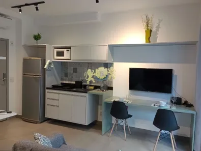 Flat com 1 Quarto para alugar, 28m² no Pinheiros, São Paulo