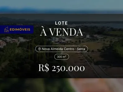 Lote/Terreno à venda, 300m² no Nova Almeida Centro, Serra