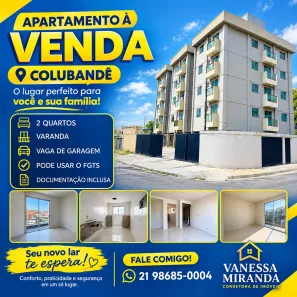 Apartamento com 2 Quartos à venda, 35m² no Colubande, São Gonçalo