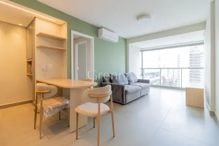 Apartamento com 1 Quarto para alugar, 45m² no Indianópolis, São Paulo