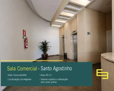Sala Comercial para alugar, 90m² no Santo Agostinho, Belo Horizonte