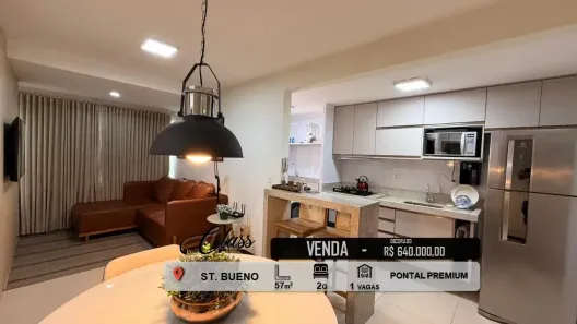 Apartamento com 2 Quartos à venda, 55m² no Setor Bueno, Goiânia