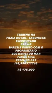 Lote/Terreno à venda, 390m² no Laguna, Laguna