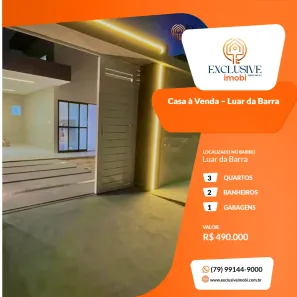 Casa com 3 Quartos à venda, 110m² no Luar da Barra, Barra dos Coqueiros