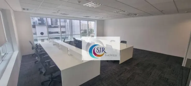 Sala Comercial para alugar, 136m² no Cidade Monções, São Paulo