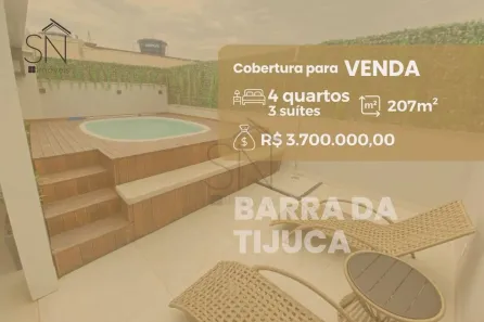 Cobertura com 4 Quartos à venda, 307m² no Barra da Tijuca, Rio de Janeiro