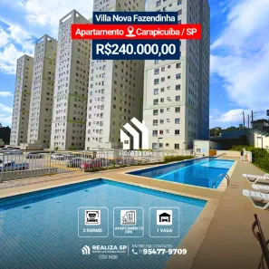 Apartamento com 2 Quartos à venda, 35m² no Pousada dos Bandeirantes, Carapicuíba