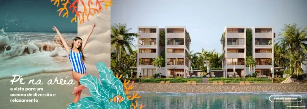 Apartamento com 2 Quartos à venda, 55m² no Porto de Galinhas, Ipojuca