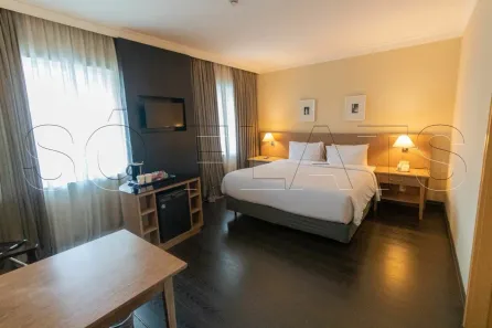Flat com 1 Quarto para alugar, 29m² no Cidade Monções, São Paulo