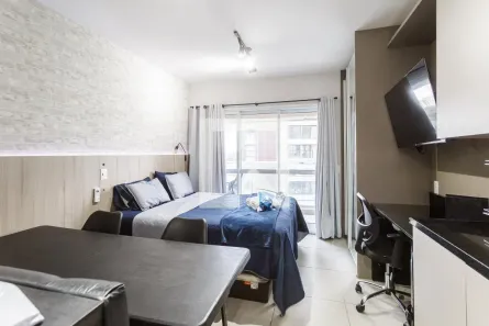 Kitnet com 1 Quarto à venda, 25m² no Indianópolis, São Paulo