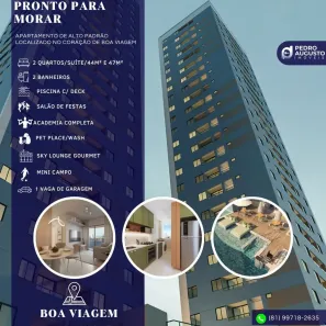 Apartamento com 2 Quartos à venda, 47m² no Boa Viagem, Recife