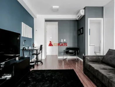 Flat com 1 Quarto para alugar, 47m² no Cidade Monções, São Paulo