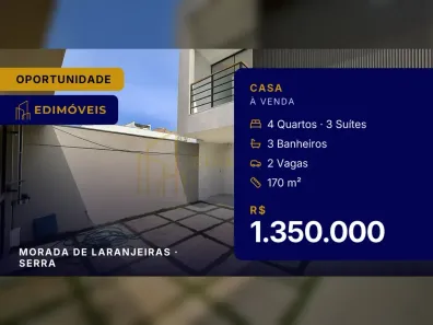 Casa com 4 Quartos à venda, 170m² no Morada de Laranjeiras, Serra