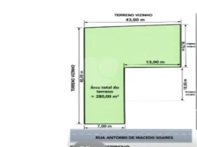 Lote/Terreno com 1 Quarto à venda, 680m² no Campo Belo, São Paulo