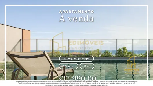 Apartamento com 2 Quartos à venda, 51m² no Conjunto Jacaraípe, Serra