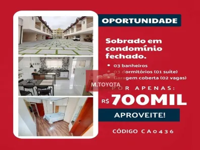 Casa de Condomínio com 3 Quartos à venda, 130m² no Vila Adelaide Perella, Guarulhos