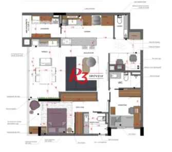 Apartamento com 2 Quartos à venda, 89m² no Marapé, Santos