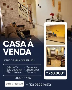 Casa com 3 Quartos à venda, 172m² no Jardim Oriente, São José dos Campos
