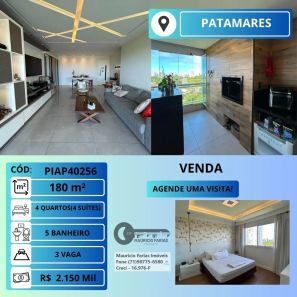 Apartamento com 4 Quartos à venda, 180m² no Patamares, Salvador